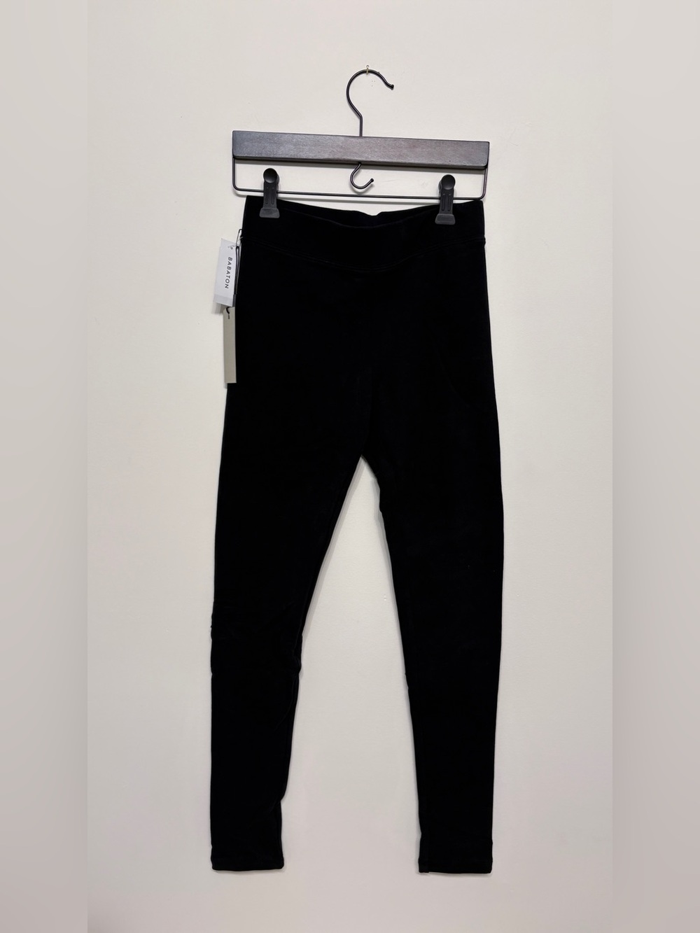 Aritzia group by babaton black cotton repose leggings sz xs xsmall new
